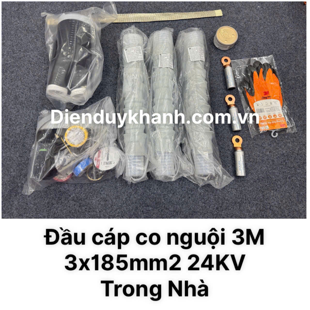 Đầu Cáp Co Nguội Trung Thế Trong Nhà 24KV OD 3C QTII(K)4S-32-185 (3x185mm2)